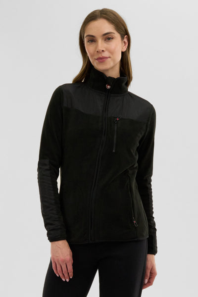 Canada Weather Gear Fleece Lightweight Jacket - Black - Womens Lightweight Jackets - Fairweather