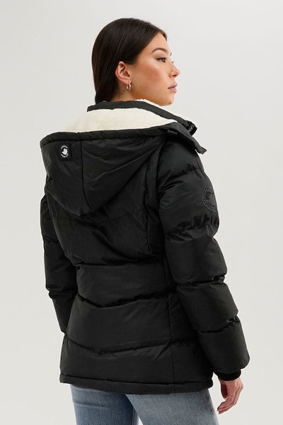 Canada Weather Gear Zip Off Sleeve Parka Jacket - Black - Womens Parka Jackets - Fairweather