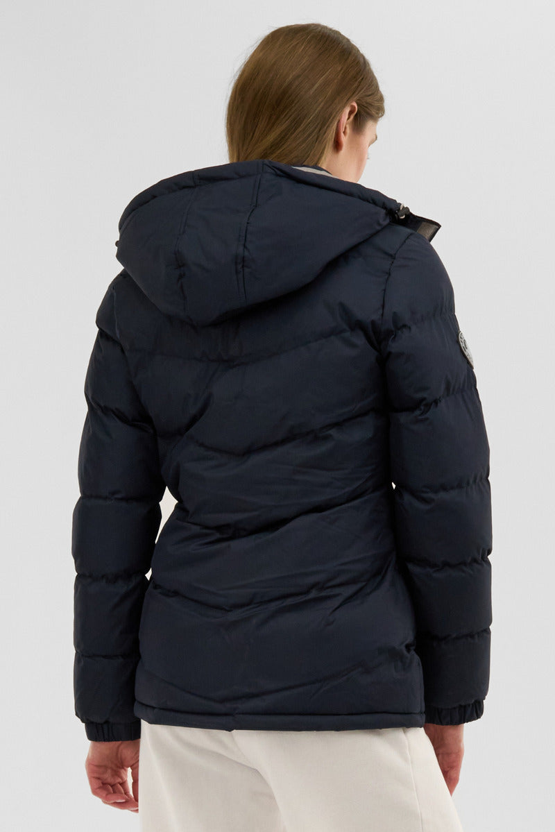 Canada Weather Gear Chevron Bubble Bomber Jacket - Navy - Womens Bomber Jackets - Fairweather