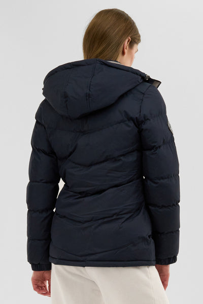 Canada Weather Gear Chevron Bubble Bomber Jacket - Navy - Womens Bomber Jackets - Fairweather