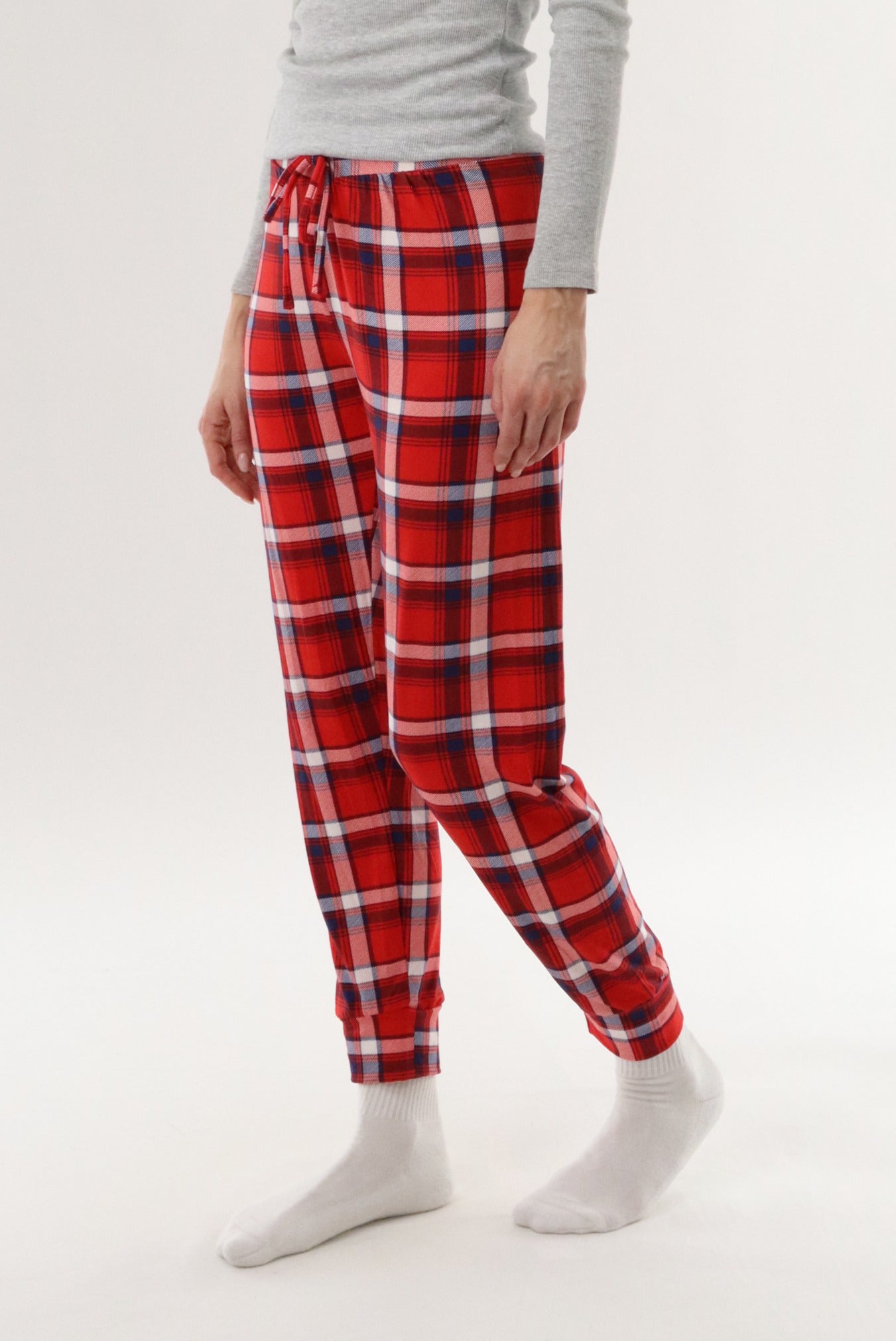 Canada Weather Gear Jogger Pajama Pants - Red - Womens Pajamas - Fairweather