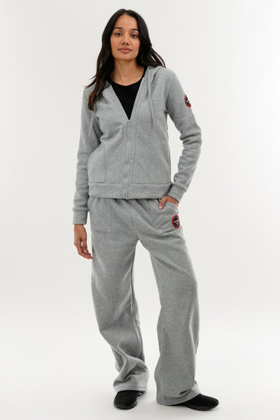 Fahrenheit Wide Leg Sweatpants - Grey - Womens Joggers & Sweatpants - Fairweather