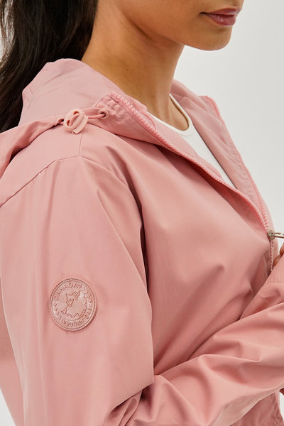 Canada Weather Gear Cropped Coated Microfibre Lightweight Jacket - Pink - Womens Lightweight Jackets - Fairweather