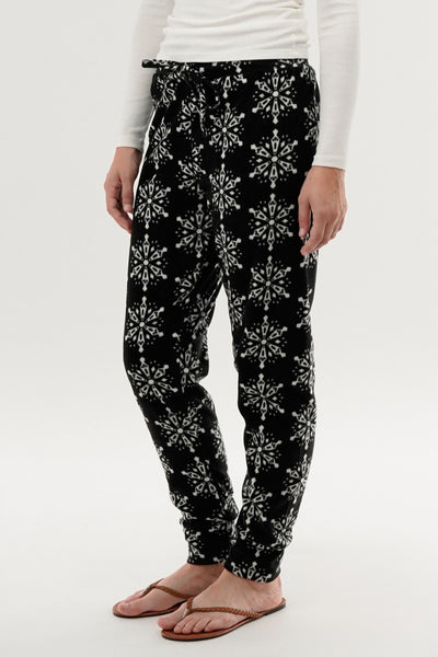 Canada Weather Gear Festive Print Pajama Pants - Black - Womens Pajamas - Fairweather