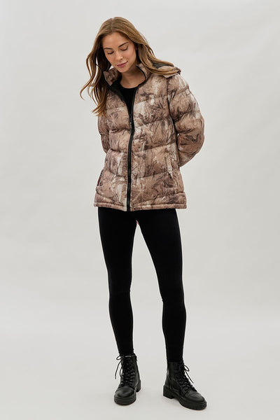 Blouson aviateur camouflage à chevrons Canada Weather Gear - Marron