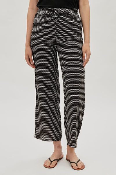 International INC Company Diamond Print Wide Leg Pants - Black - Womens Pants - Fairweather