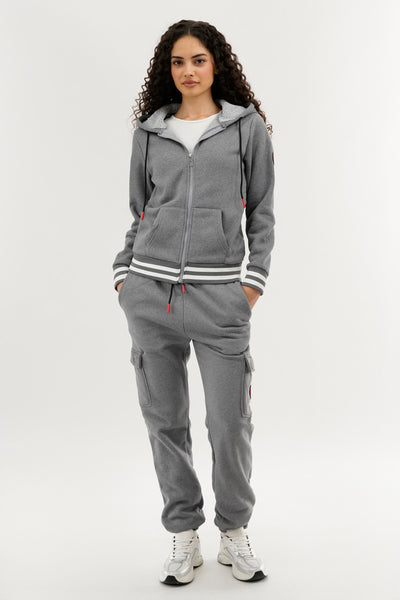 Canada Weather Gear Fleece Cargo Joggers - Grey - Womens Joggers & Sweatpants - Fairweather