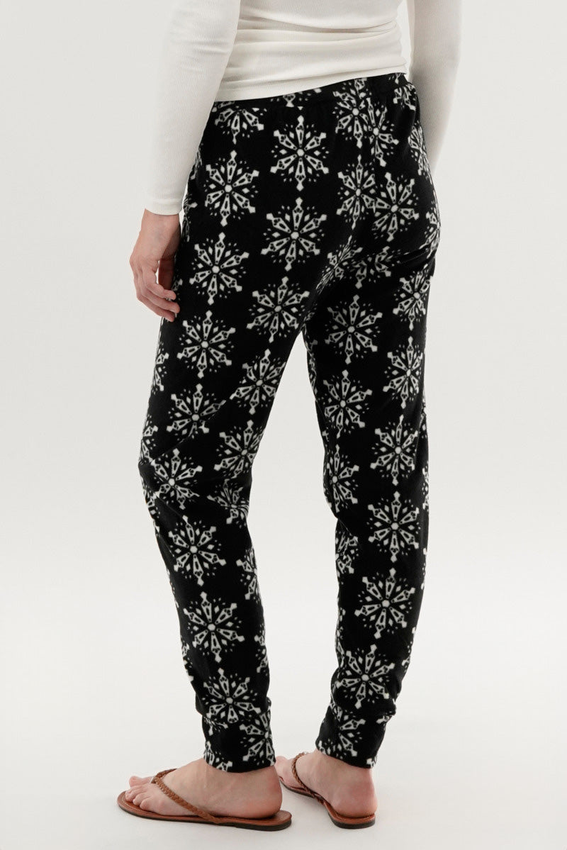 Canada Weather Gear Festive Print Pajama Pants - Black - Womens Pajamas - Fairweather
