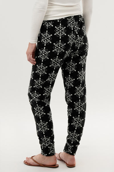 Canada Weather Gear Festive Print Pajama Pants - Black - Womens Pajamas - Fairweather