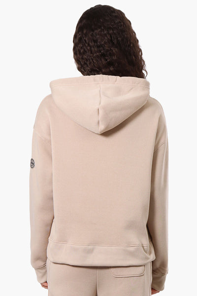 Fahrenheit Oversized Whistler Print Hoodie - Beige - Womens Hoodies & Sweatshirts - Fairweather