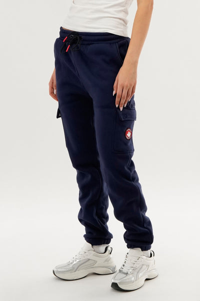 Canada Weather Gear Fleece Cargo Joggers - Navy - Womens Joggers & Sweatpants - Fairweather