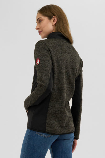 Canada Weather Gear Fleece Zip Up Lightweight Jacket - Olive - Womens Lightweight Jackets - Fairweather
