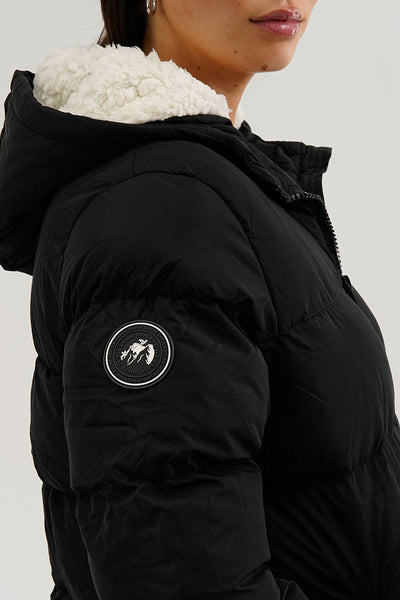 Super Triple Goose Colour Block Bomber Jacket - Black - Womens Bomber Jackets - Fairweather