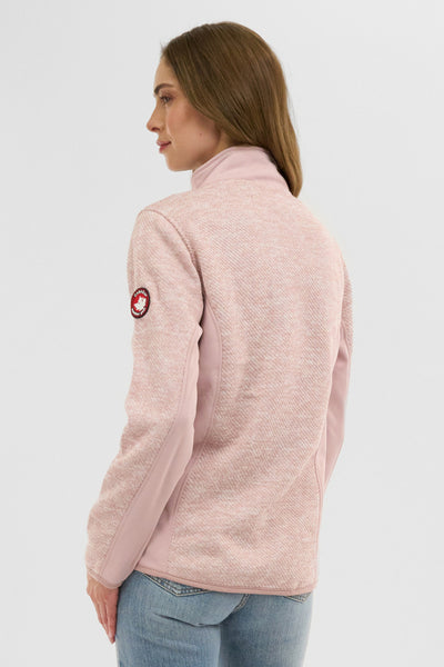 Canada Weather Gear Fleece Zip Up Lightweight Jacket - Pink - Womens Lightweight Jackets - Fairweather
