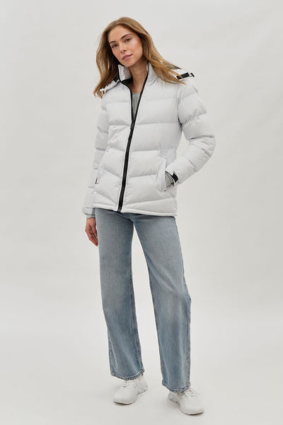 Blouson aviateur Canada Weather Gear Chevron - Blanc