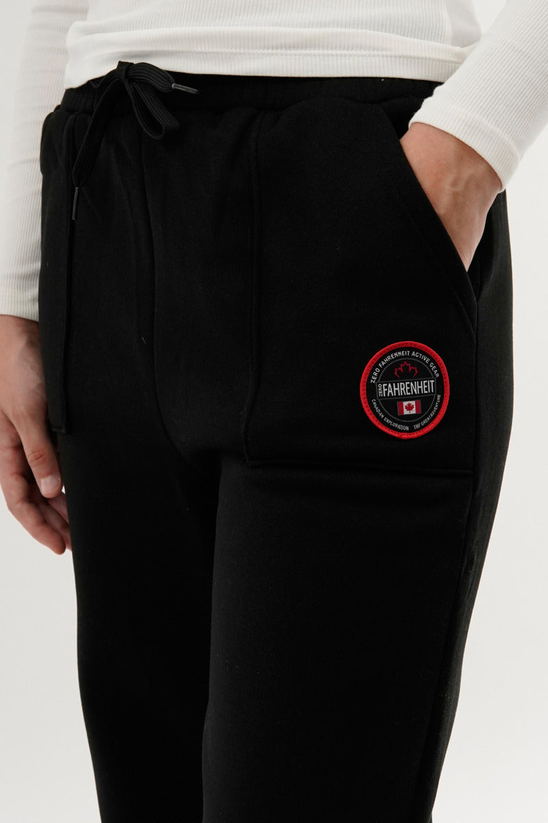 Fahrenheit Wide Leg Sweatpants - Black