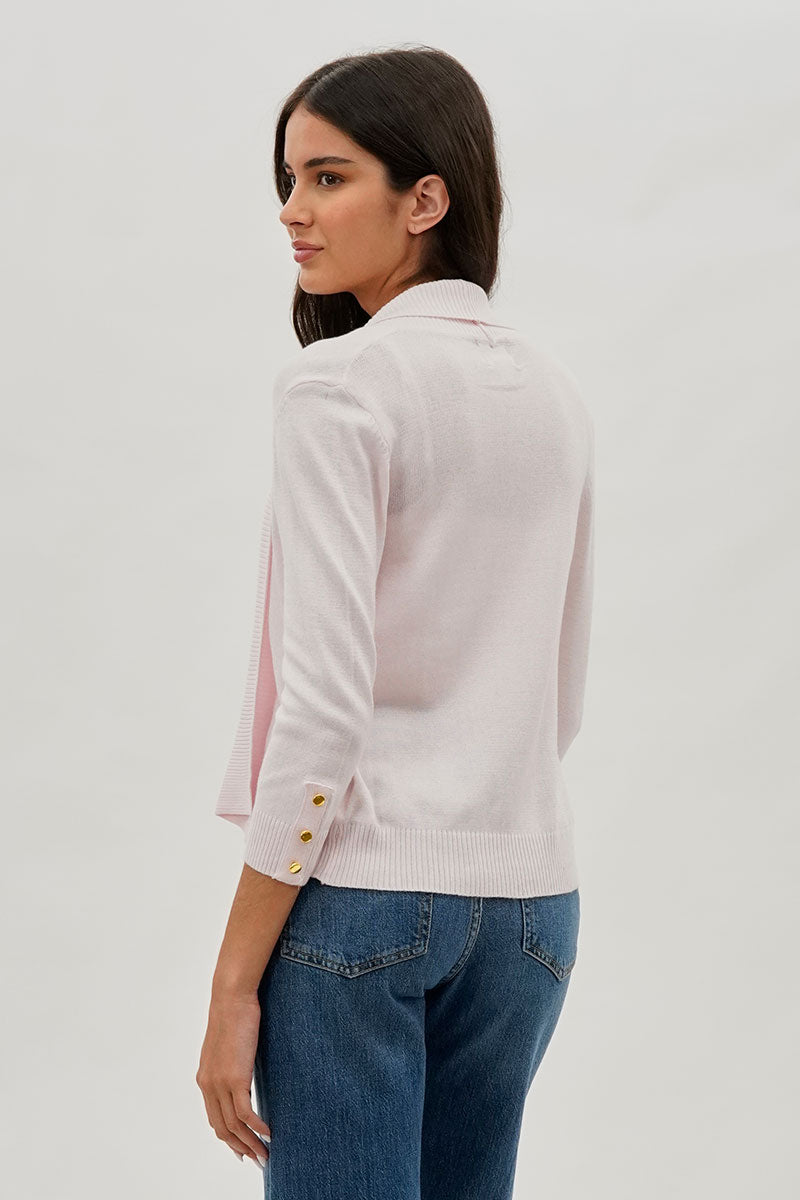 Beechers Brook 3/4 Sleeve Open Shrug Cardigan - Blush - Womens Cardigans - Fairweather