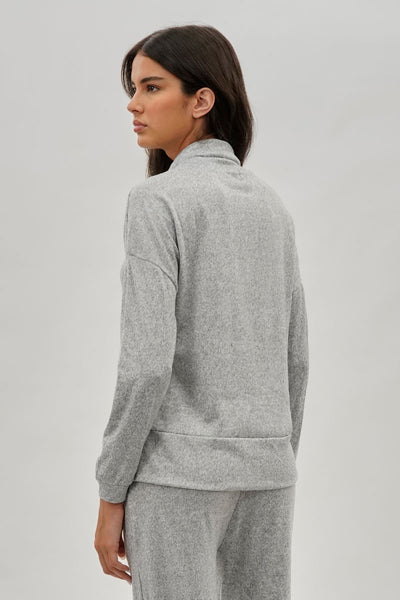 Fahrenheit Cowl Neck Sweatshirt - Grey - Womens Hoodies & Sweatshirts - Fairweather