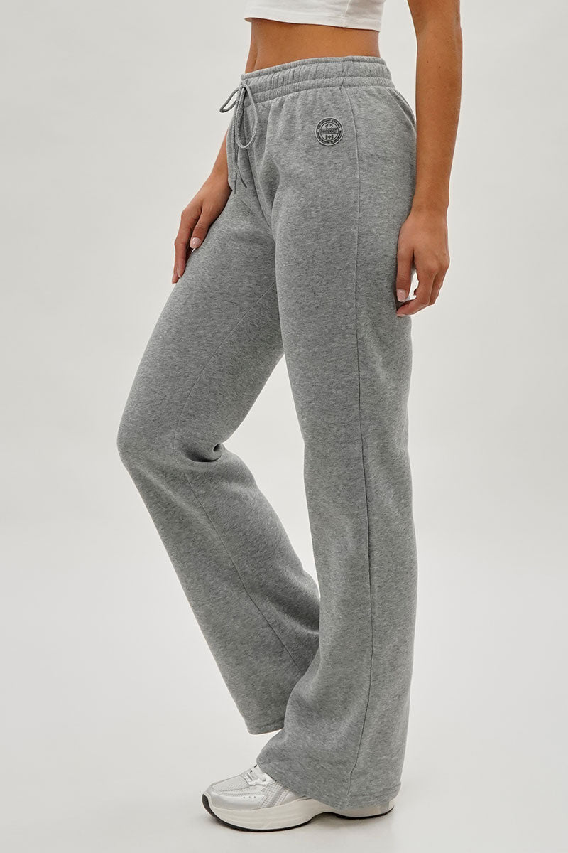 Pantalon de survêtement Fahrenheit à jambe large et cordon de serrage - Gris