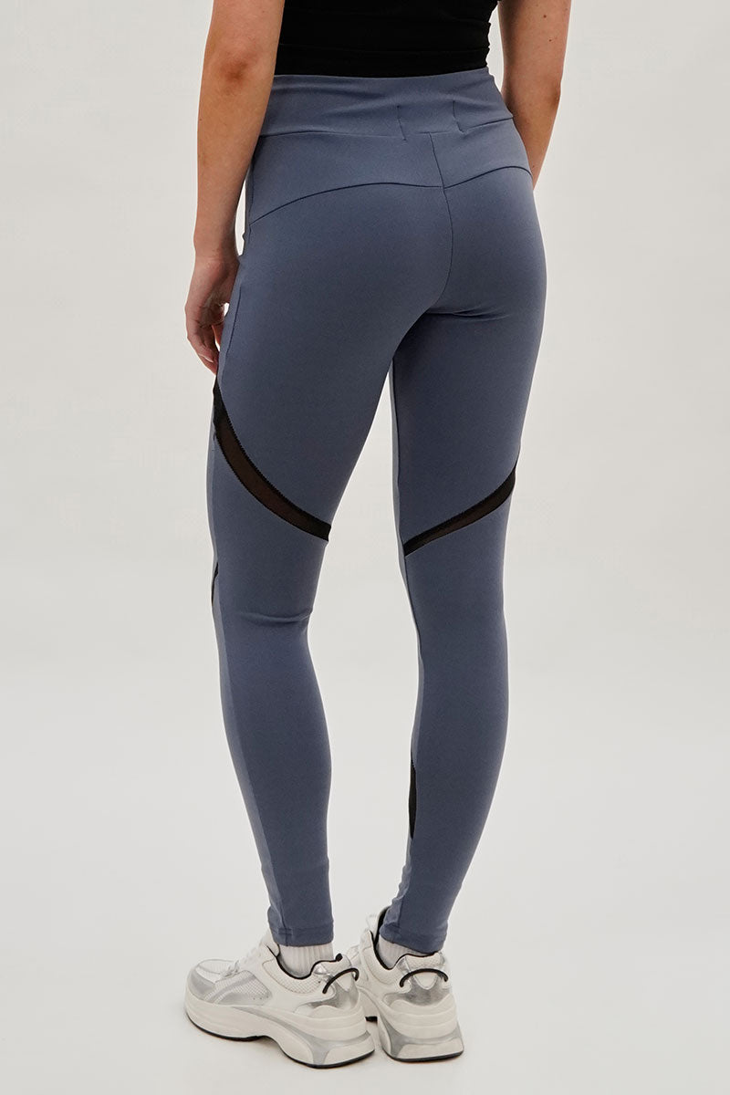Super Triple Goose High Waisted Leggings - Grey - Womens Leggings - Fairweather