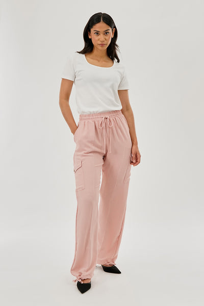 Stylexchange Vintage Drawstring Cargo Pants - Pink - Womens Pants - Fairweather