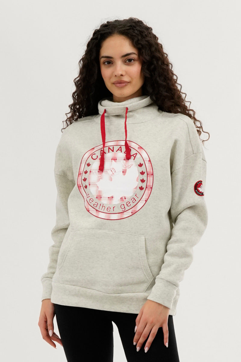 Canada Weather Gear Cowl Neck Sweatshirt - Cream