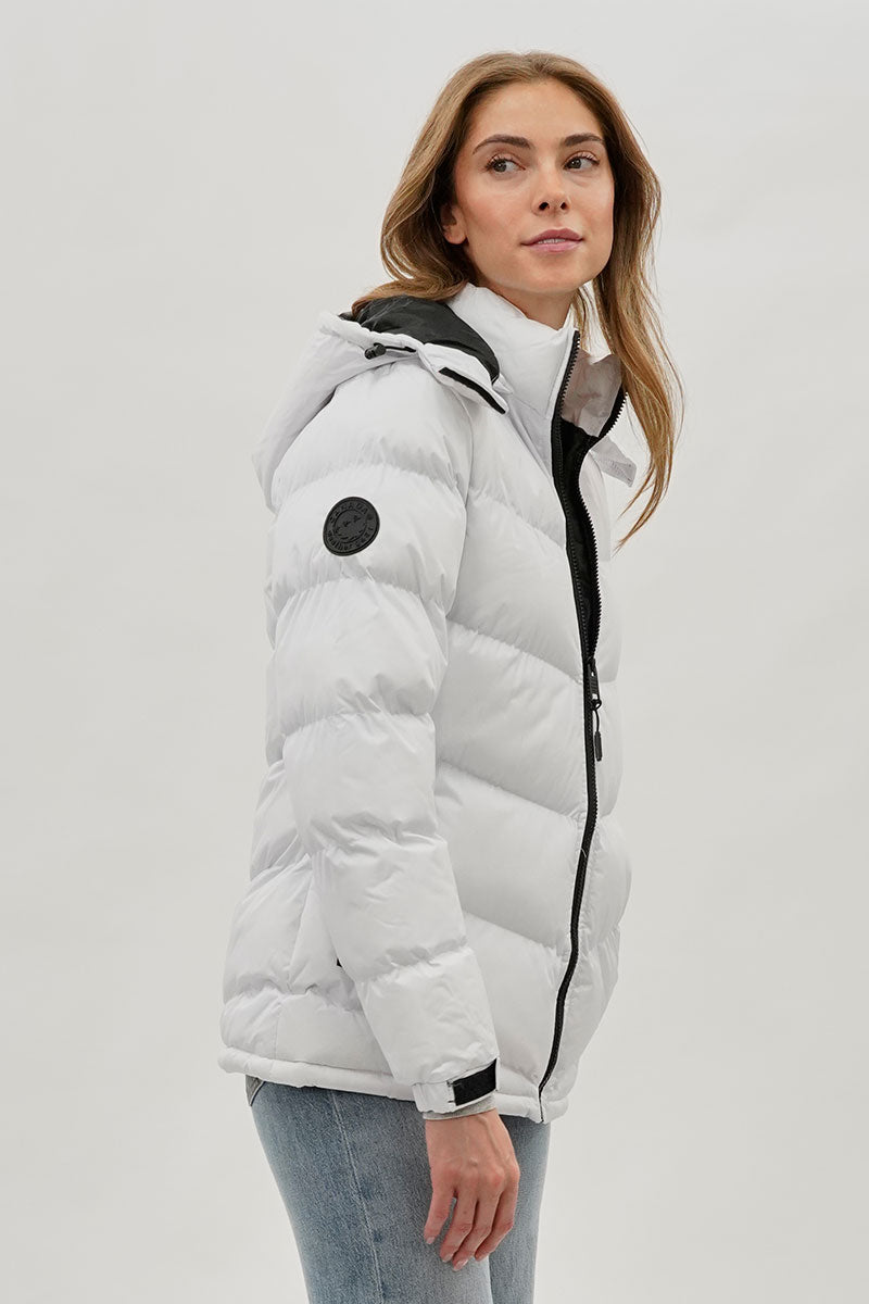 Blouson aviateur Canada Weather Gear Chevron - Blanc