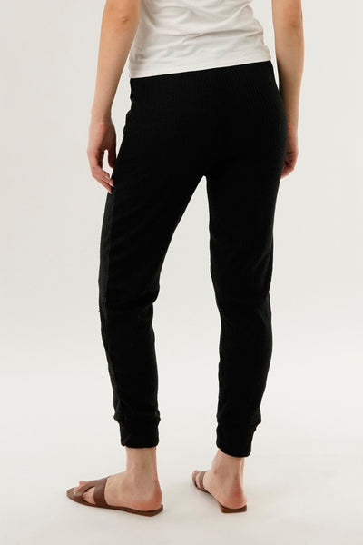 International INC Company Waffle Knit Joggers - Black - Womens Joggers & Sweatpants - Fairweather