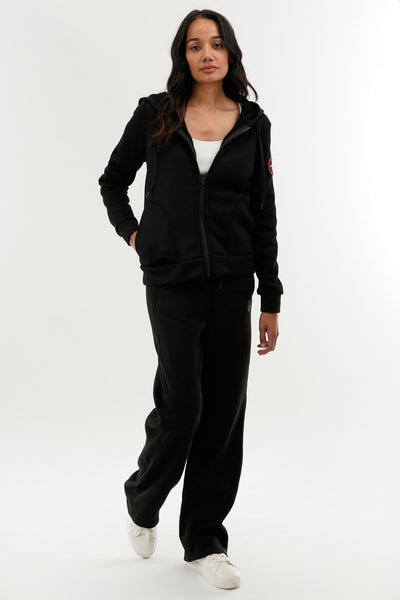 Fahrenheit Classic Zip Up Hoodie - Black - Womens Hoodies & Sweatshirts - Fairweather