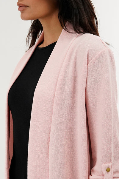International INC Company Roll Up Sleeve Cardigan - Pink - Womens Cardigans - Fairweather