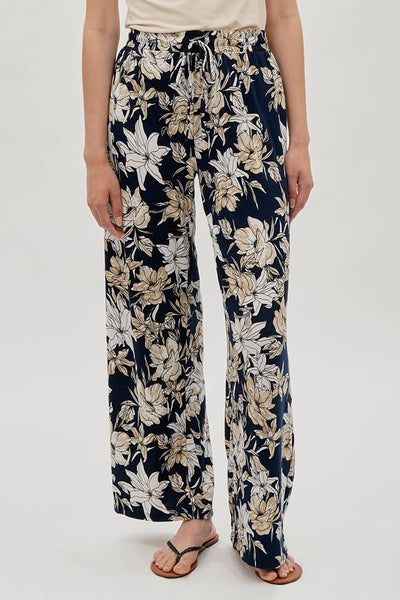 International INC Company Floral Wide Leg Pants - Navy - Womens Pants - Fairweather
