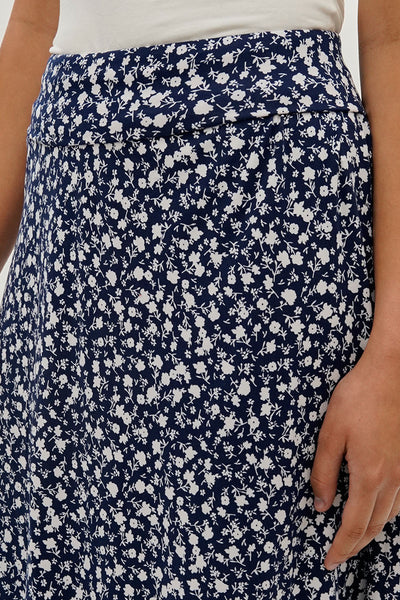 International INC Company Floral Fold Over Skirt - Navy - Womens Skirts - Fairweather