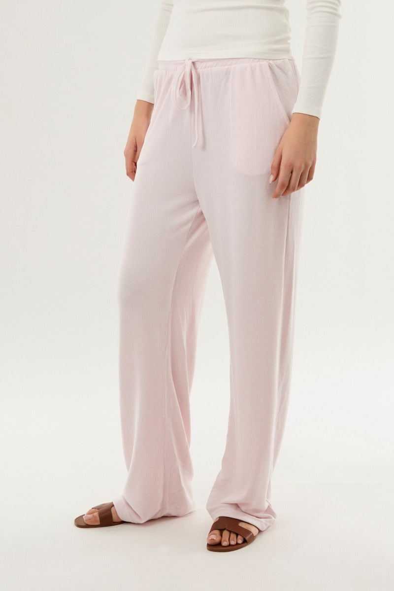 International INC Company Wide Leg Knit Sweatpants - Pink - Womens Joggers & Sweatpants - Fairweather