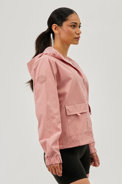 Canada Weather Gear Cropped Coated Microfibre Lightweight Jacket - Pink - Womens Lightweight Jackets - Fairweather