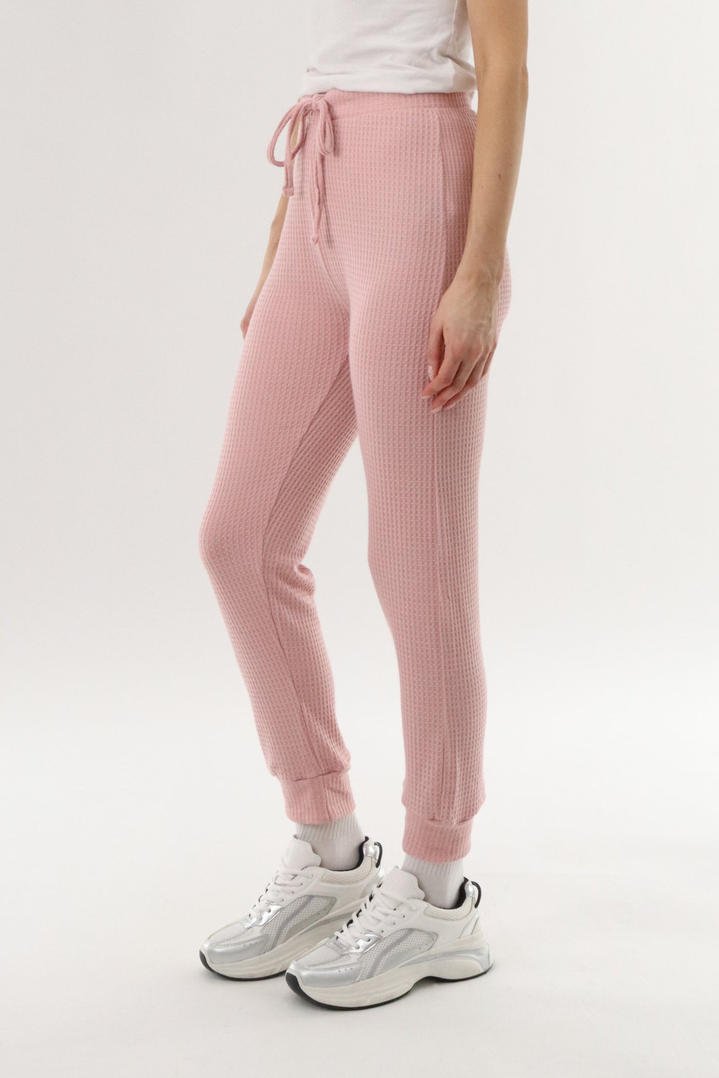 International INC Company Waffle Knit Joggers - Blush - Womens Joggers & Sweatpants - Fairweather