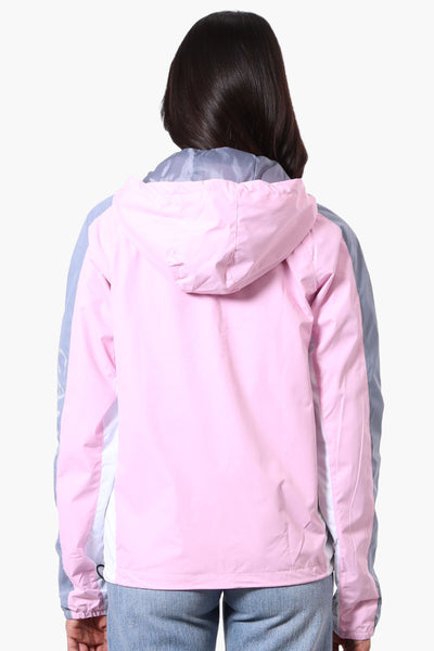 Canada Weather Gear Logo Print Sleeve Ripstop Lightweight Jacket - Pink - Womens Lightweight Jackets - Fairweather