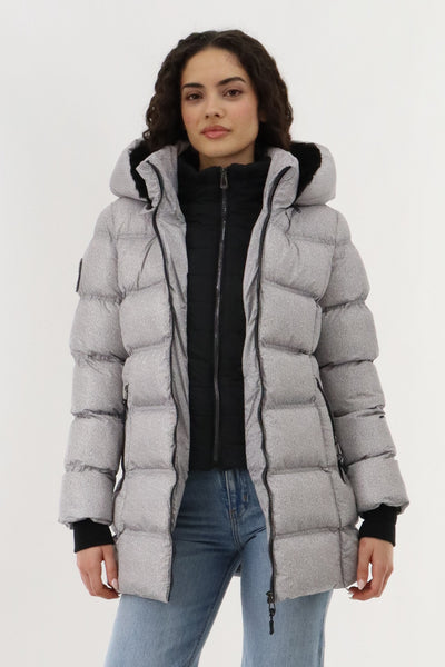 Canada Weather Gear Double Zip Two Tone Parka Jacket - Grey - Womens Parka Jackets - Fairweather