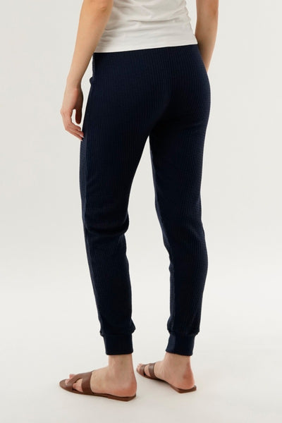 International INC Company Waffle Knit Joggers - Navy - Womens Joggers & Sweatpants - Fairweather
