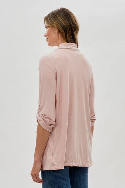 Costa Blanca Open Lightweight Wrap Cardigan - Blush - Womens Cardigans - Fairweather
