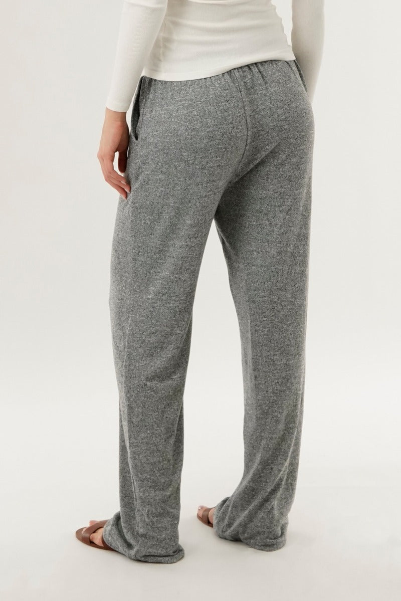 International INC Company Wide Leg Knit Sweatpants - Grey - Womens Joggers & Sweatpants - Fairweather