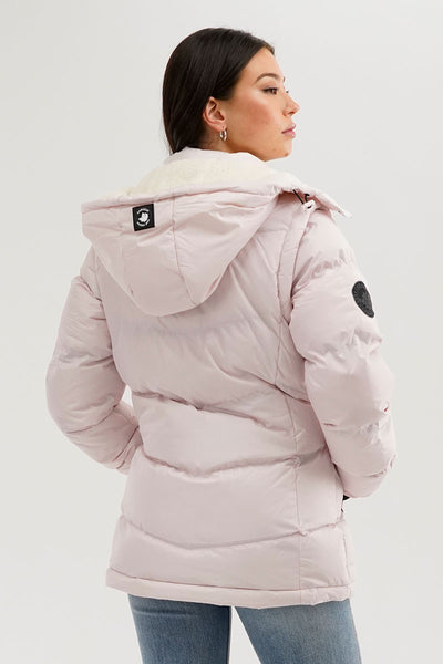 Canada Weather Gear Zip Off Sleeve Parka Jacket - Blush - Womens Parka Jackets - Fairweather