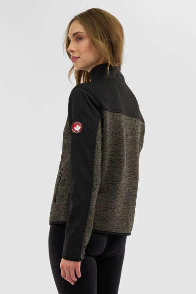 Canada Weather Gear Zip Up Knit Lightweight Jacket - Olive - Womens Lightweight Jackets - Fairweather