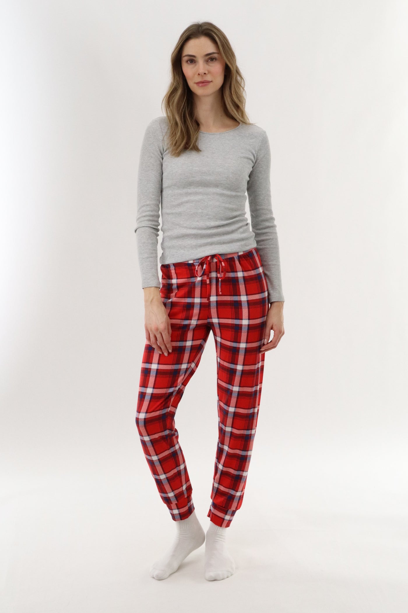 Canada Weather Gear Jogger Pajama Pants - Red - Womens Pajamas - Fairweather