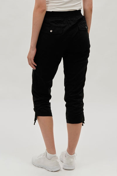International INC Company Tie Waist Cargo Capris - Black - Womens Shorts & Capris - Fairweather