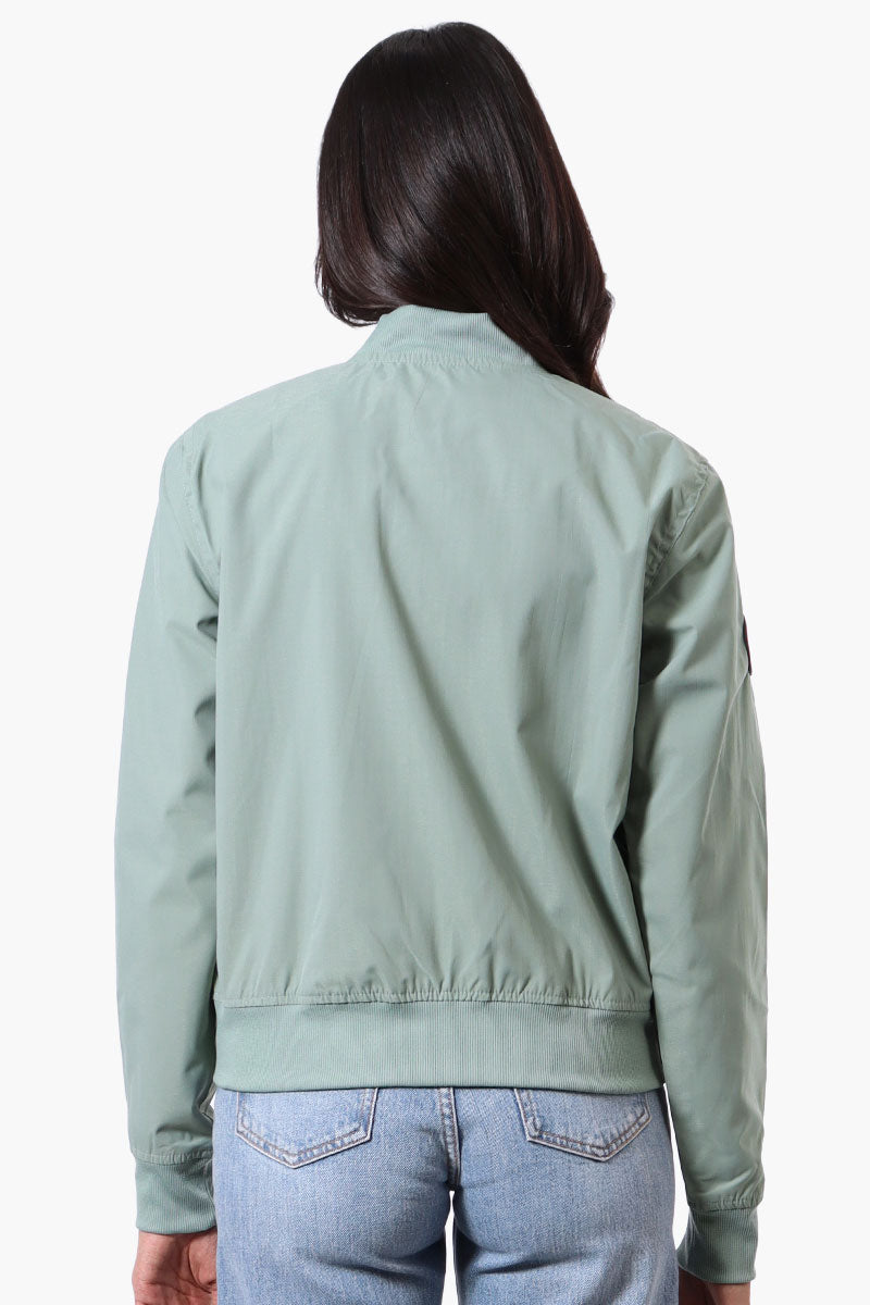 Canada Weather Gear Basic Zip Up Bomber Lightweight Jacket - Mint - Womens Lightweight Jackets - Fairweather
