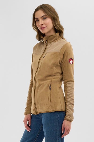 Canada Weather Gear Fleece Lightweight Jacket - Beige - Womens Lightweight Jackets - Fairweather