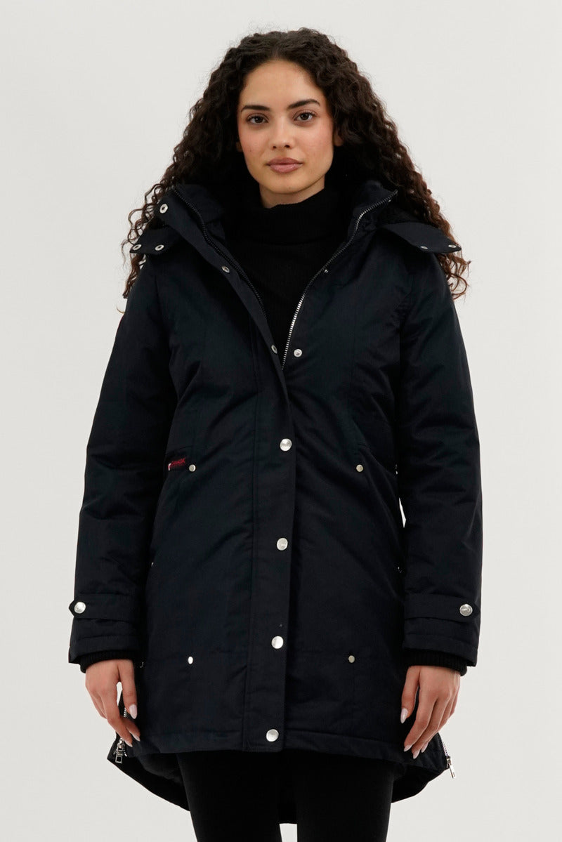 Canada Weather Gear Sherpa Lined Parka Jacket - Navy