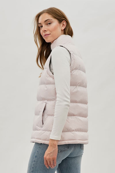 Gilet matelassé Canada Weather Gear à col doublé polaire - Blush