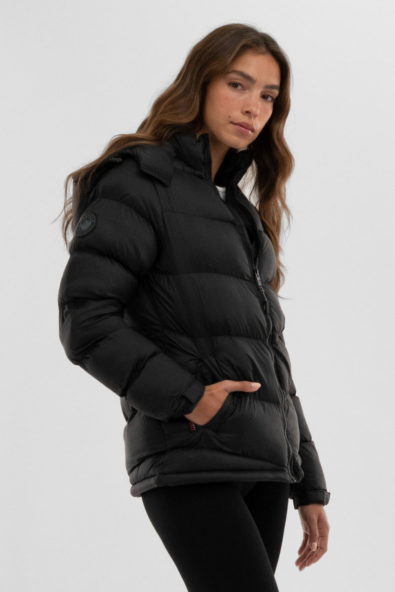 Canada Weather Gear Chevron Bomber Jacket - Black - Womens Bomber Jackets - Fairweather