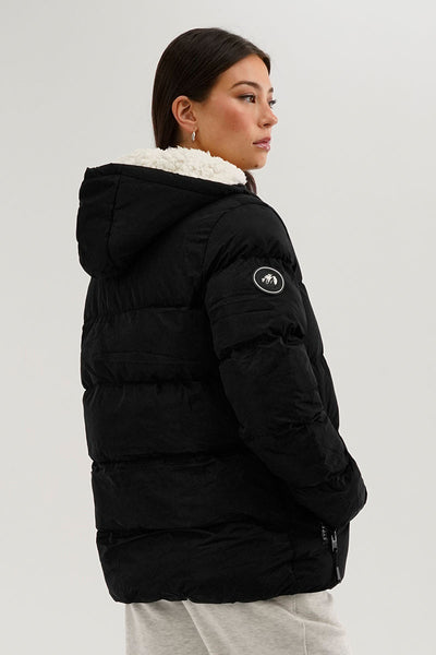 Super Triple Goose Colour Block Bomber Jacket - Black - Womens Bomber Jackets - Fairweather